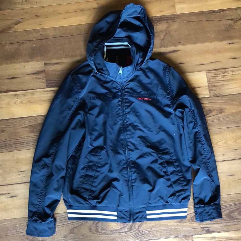 COPY - Tommy Hilfiger navy blue and red jacket!